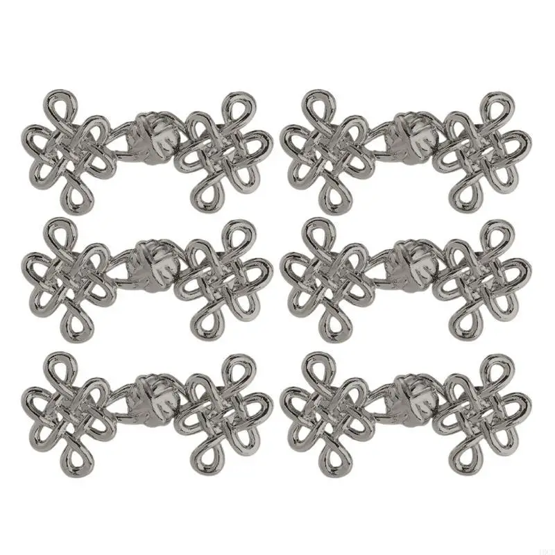 

3/6PCS Chinese Knot Waist Tighteners for Pants Skirt Invisible Buckle Waist Cincher Button Clothes Accessory Nonsewing