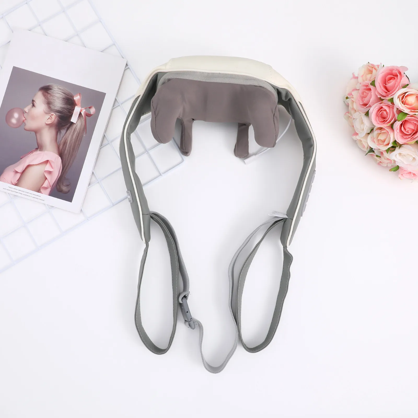 

Интеллектуальный беспроводной портативный электрический массажер для шеи и плеч с подогревом и глубоким разминанием тканей для шейного отдела позвоночника