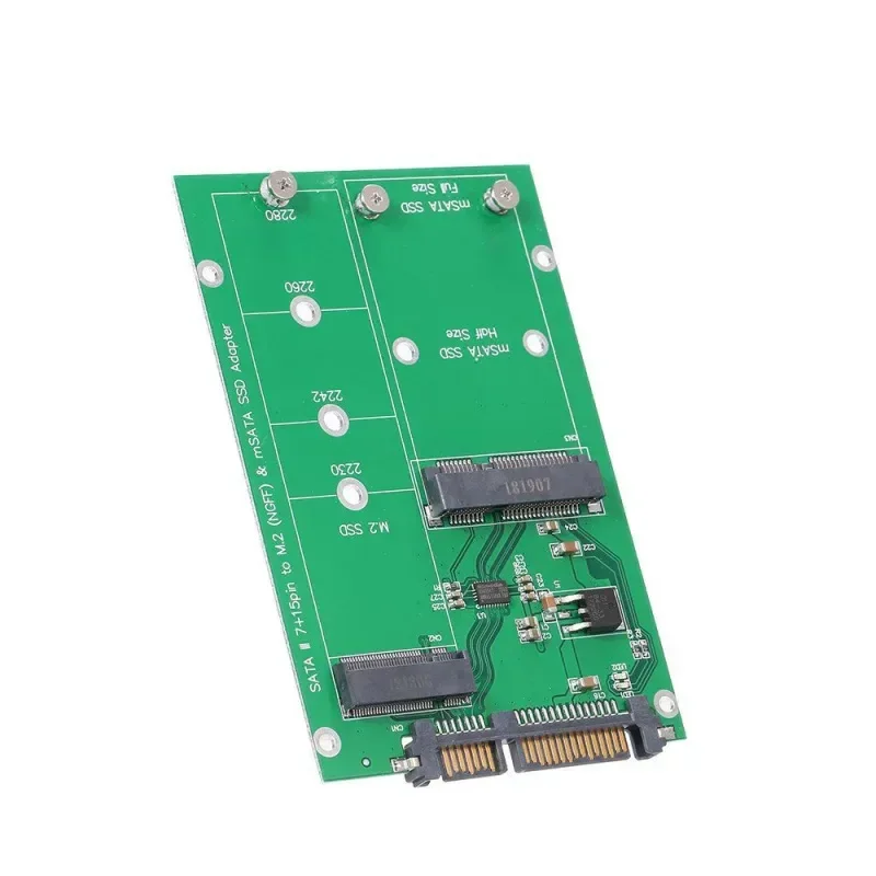 for NGFF SSD M.2 NGFF and MSATA 2-in-1 SATA3.0 Adapter Card SA