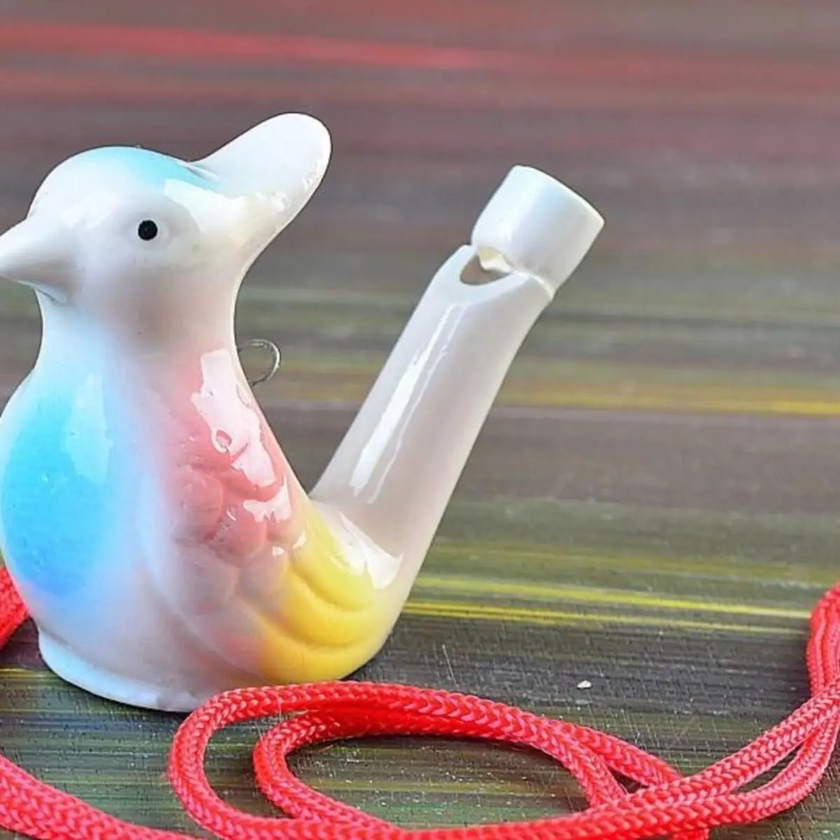 

Ceramic Bird Whistle Children's Toy Baby Blow Call Squeak Sound Nursery Decorative Item Festival Supplies Gift Idea