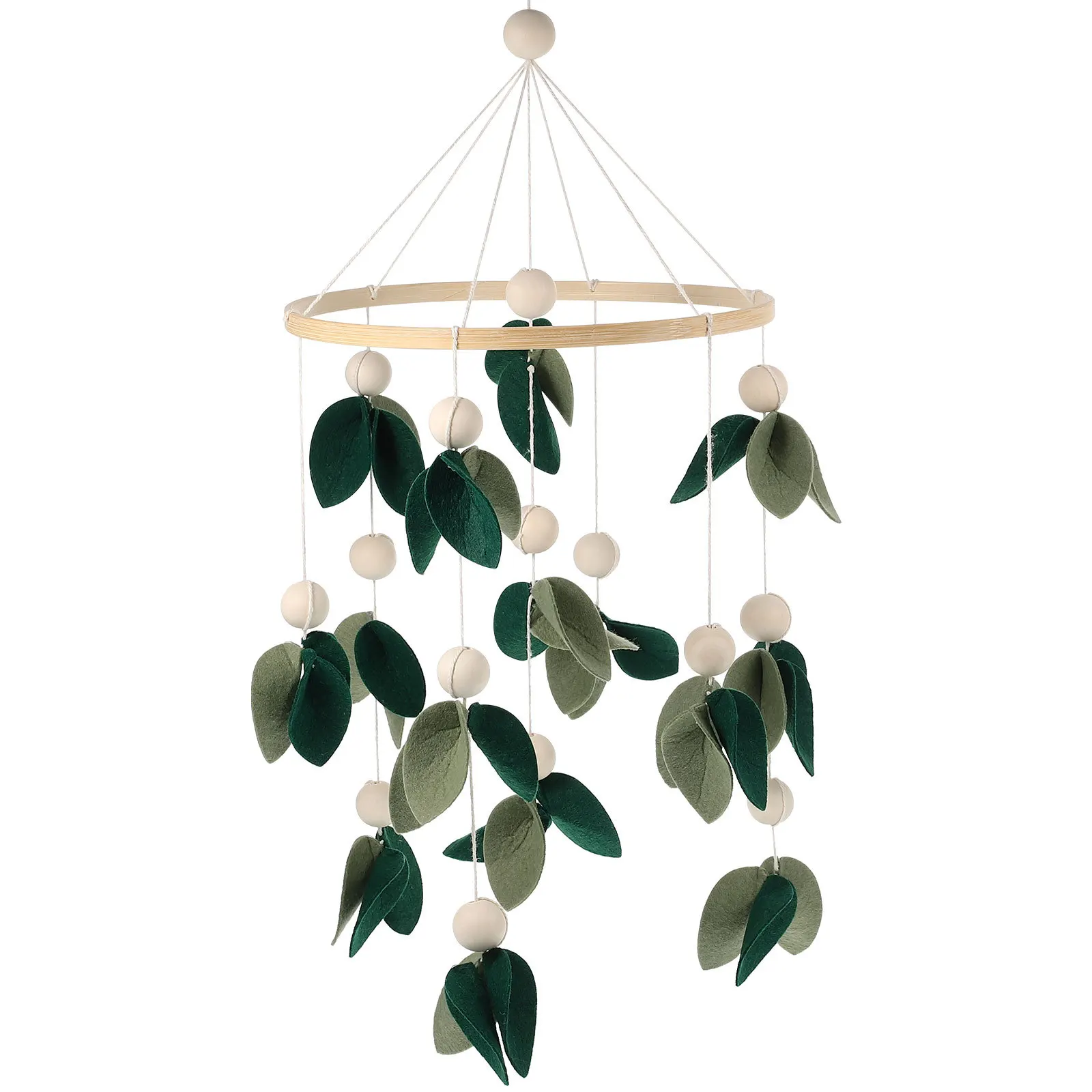 Meuble de berceau pour bébé, matériau en feutre de bambou, robuste, sûr, développement visuel, cadeau pour nouveau-nés, jouets de berceau mobiles suspendus