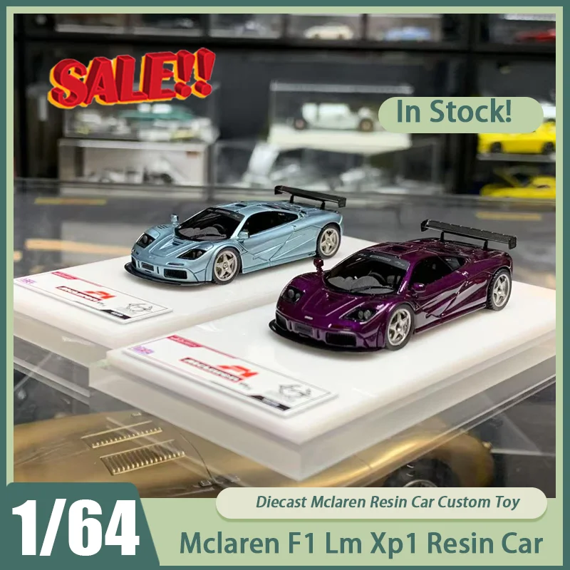 

New In Stock Demon Zone 1:64 Mclaren F1 Lm Xp1 Resin Car Miniature Diecast Mclaren Ornaments Custom Toys Kids Gift