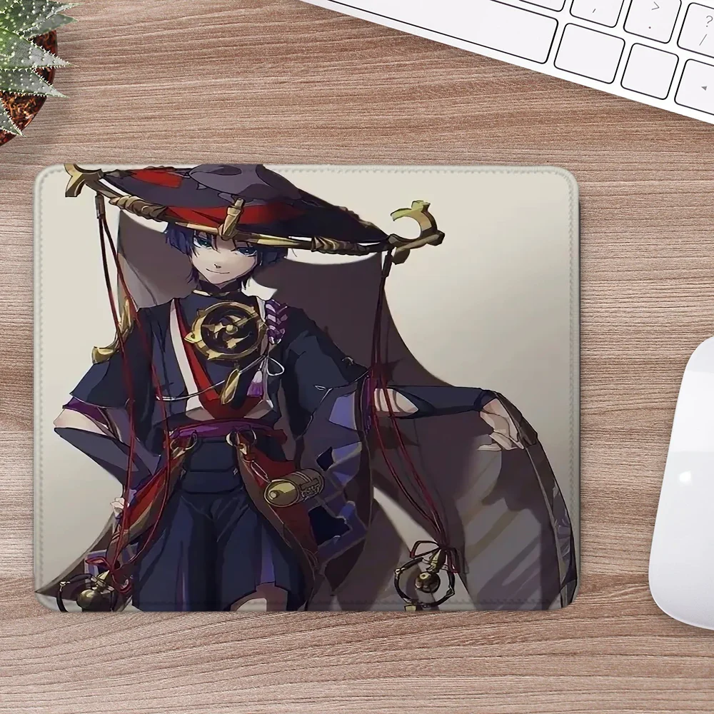 Genshin Impact Small Mouse Pad for Computer Mouse Gaming Mousepad Gamer Offices Accessories Desk Gadgets Office Rug Keyboard Mat