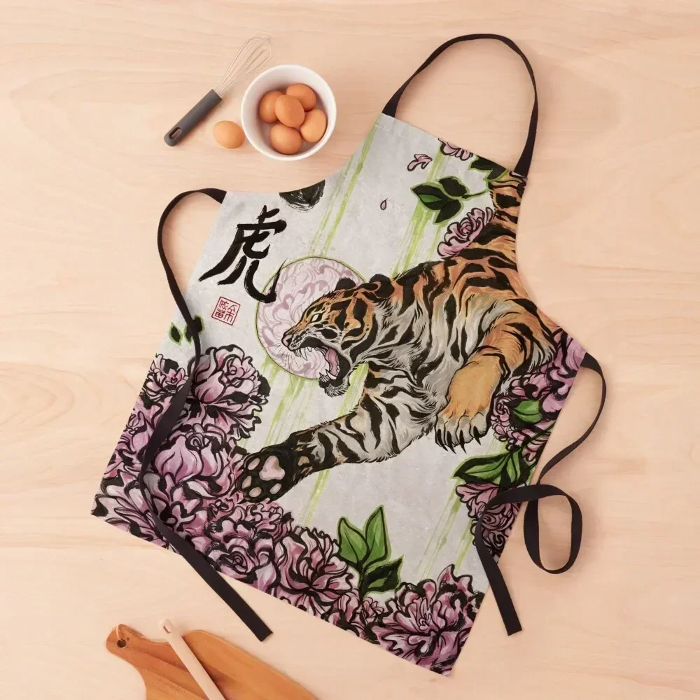 

Tiger Apron professional kitchen Bib For Kitchen Kitchen Chef Novel Accessories Apron
