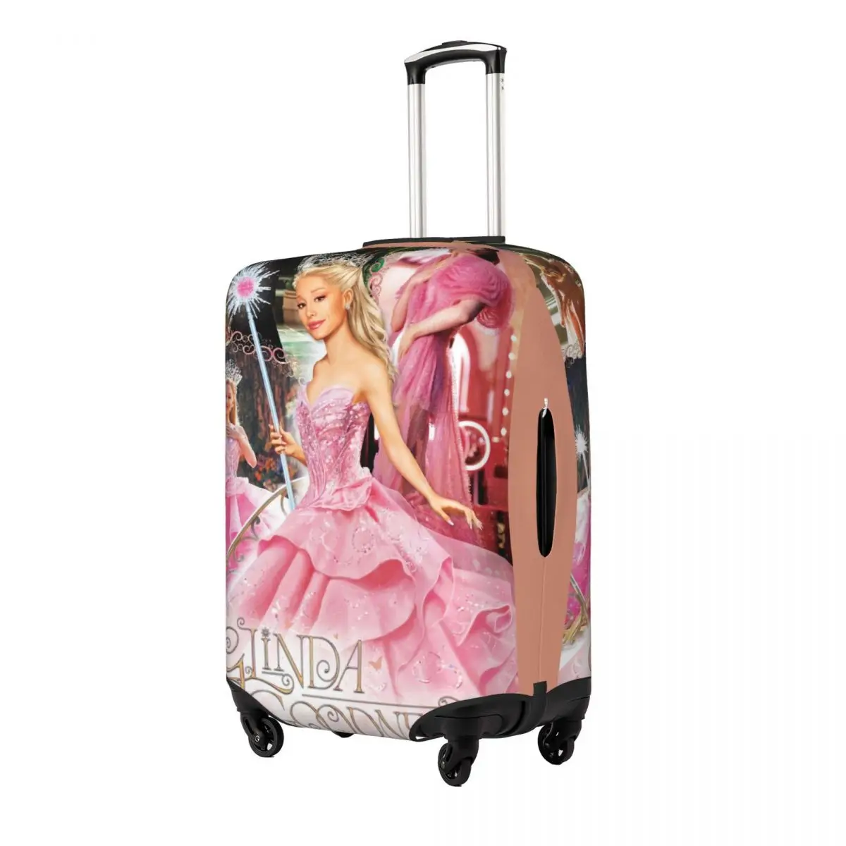 Wicked Musical Glinda Suitcase Cover Cruise Trip Protector Holiday Elastic Luggage Case