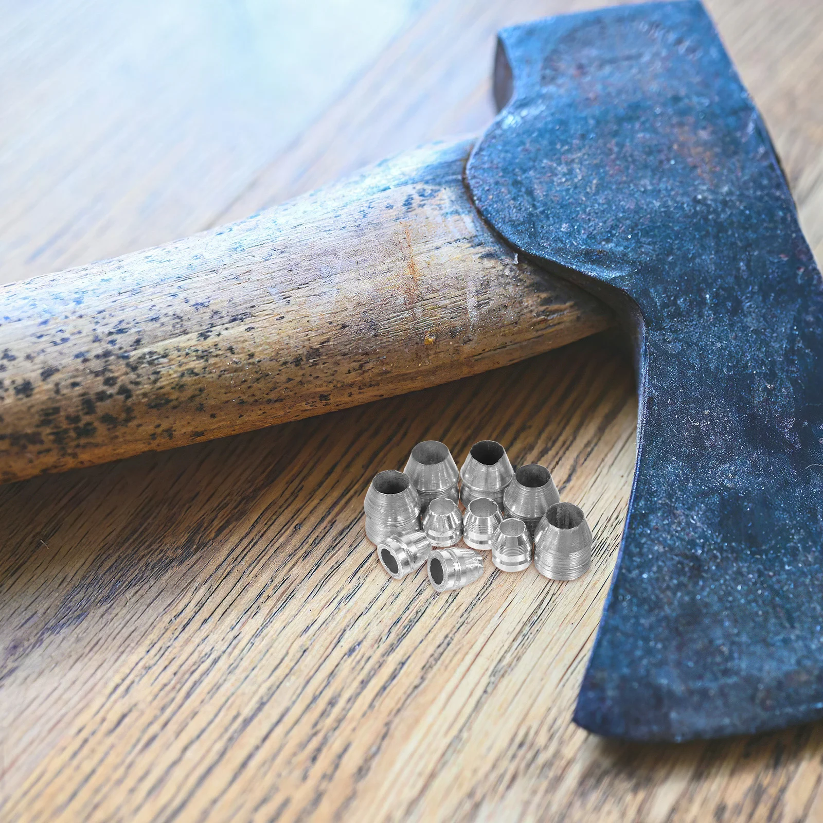 

10Pcs Metal Garden Wedges High Hardness Tool Repair Accessories Durable Axe and Hammer Handle Claw Wedges for Furniture Assembly