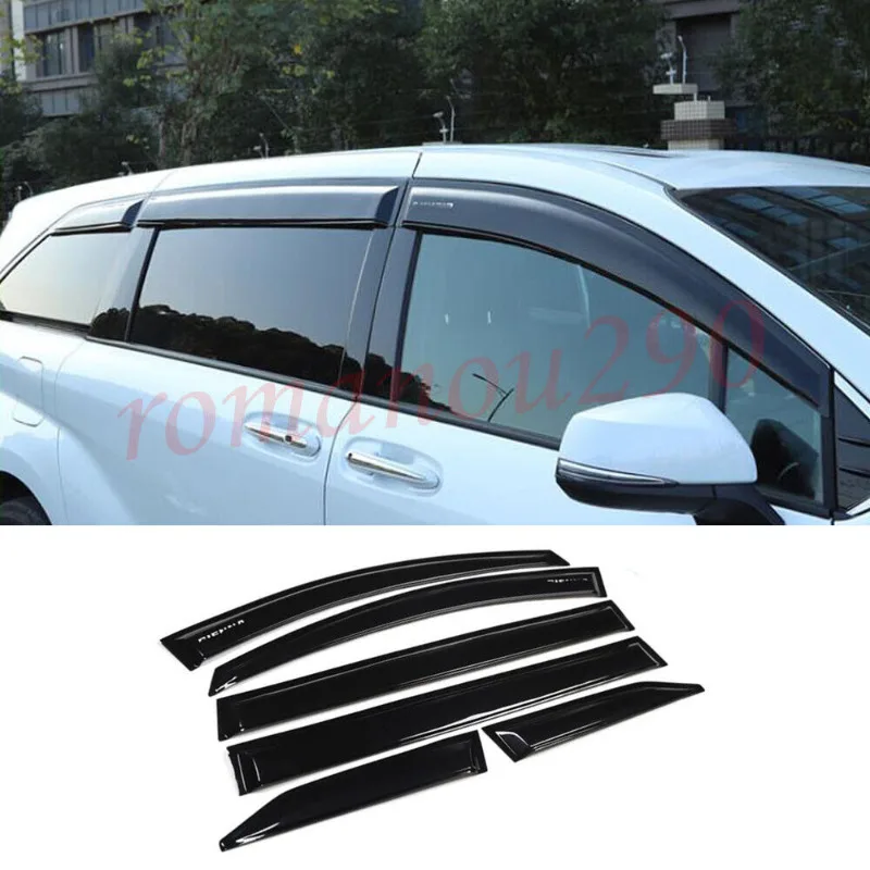 

For Toyota Sienna 2021-2022 Black Window Visor Vent Shades Sun Rain Guard 6pcs