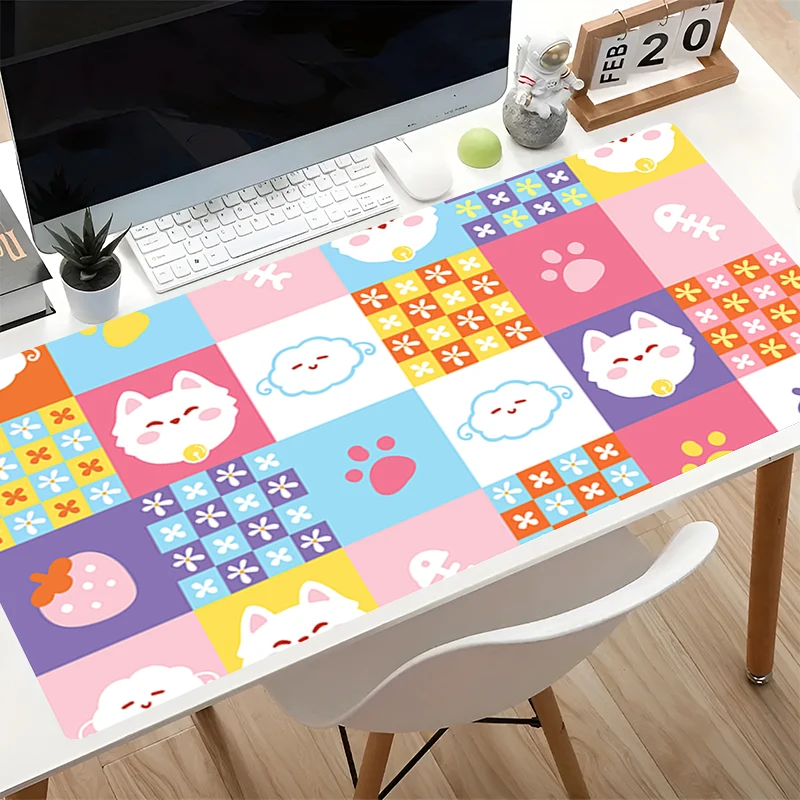 High-Quality Mouse Pad Cartoon Carpet Computer Accessories Gaming Keyboard Desk Mat Pattern Art Designed specifically Mousepad