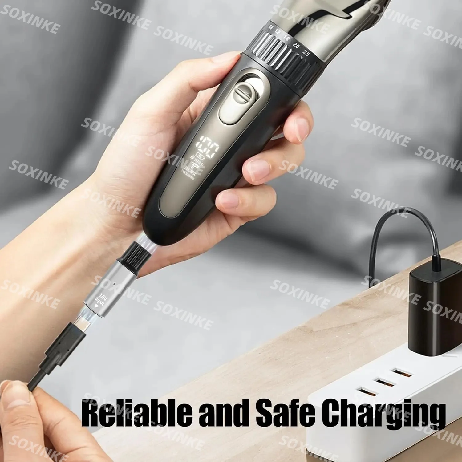 Адаптер для бритвы USB C 4,3 В, зарядный преобразователь типа C для Philips Norelco One Blade QP2520 QP2515 QP2620 с индикатором зарядки