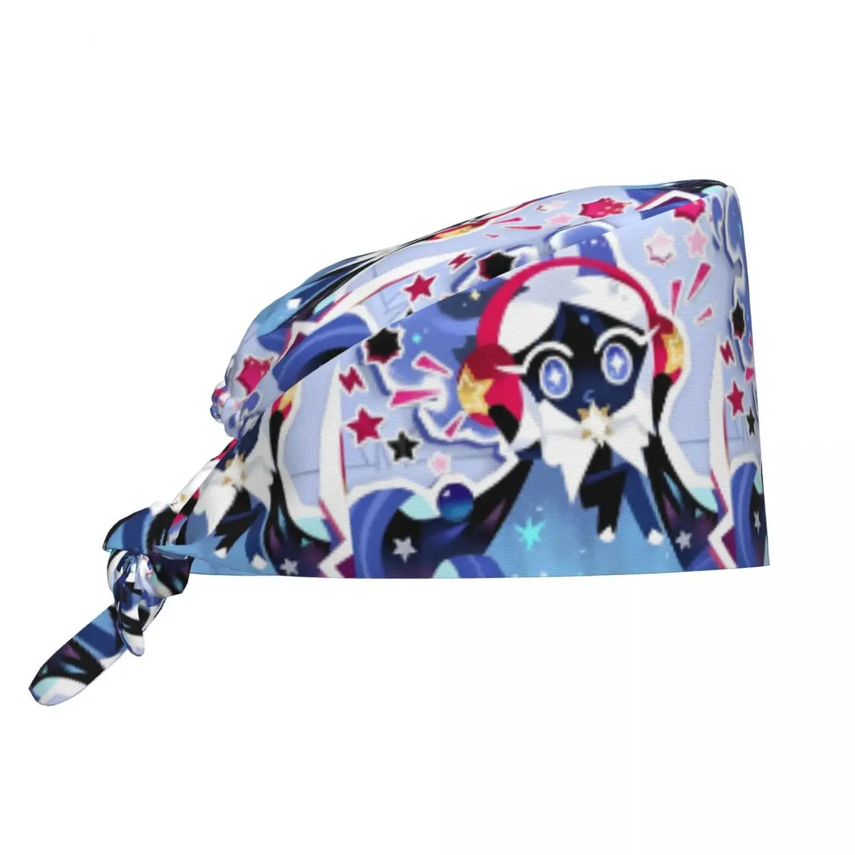 Shadow Milk Cookie Run Kingdom enfermera cuidado gorra quirúrgica dibujos animados Anime Spa tienda de mascotas veterinario enfermera Dental sombreros de trabajo gorra