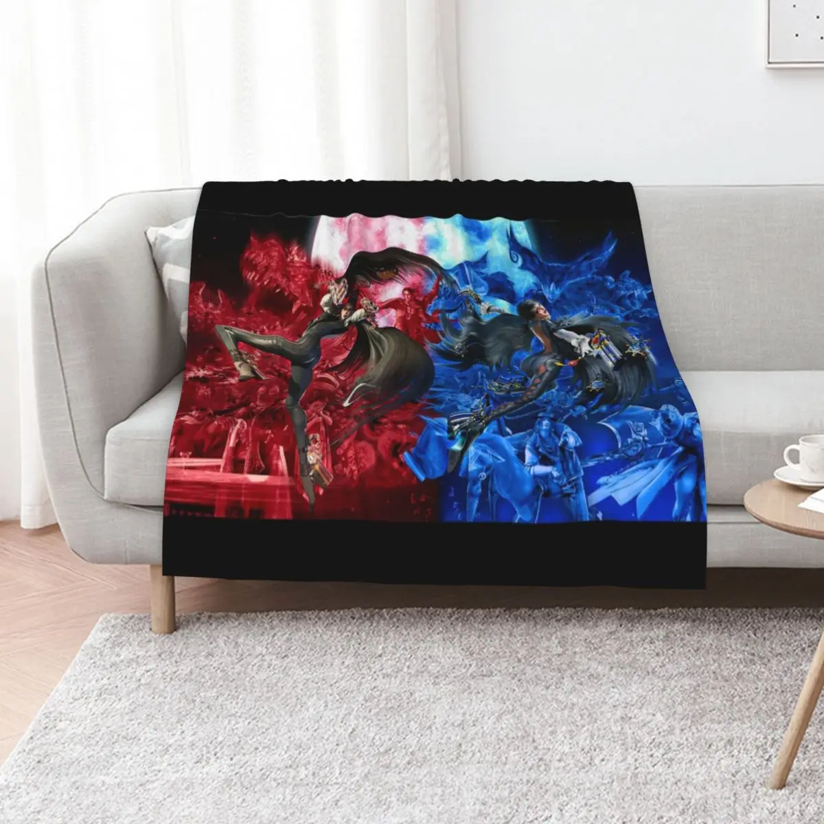 

bayonetta / 3 Game - Jeanne Throw Blanket Plush Shaggy Soft Plaid Luxury Brand Blankets
