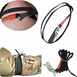 Camping alpinizm pierwsza pomoc medyczna opaska uciskowa trwała aplikacja bojowa awaryjne narzędzie EDC 93cm Survival elastyczna lina