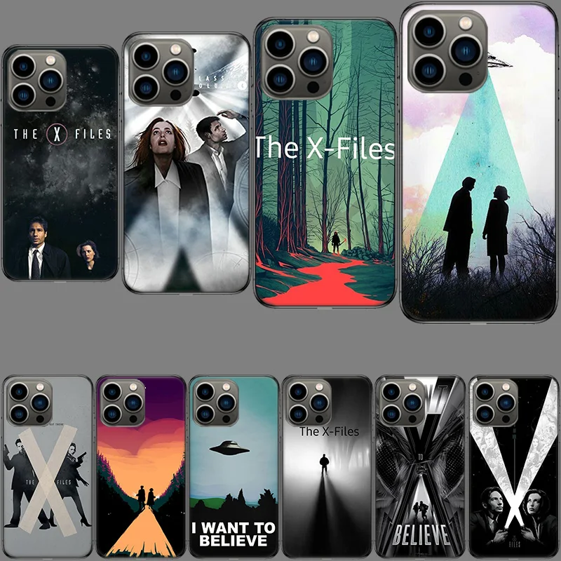 The X Files I Want to Believe Phone Case For Apple Iphone 15+ 14 Plus Fundas 16 Pro Max Capa 12 13 Mini Coque 11 Pro Cover Shell