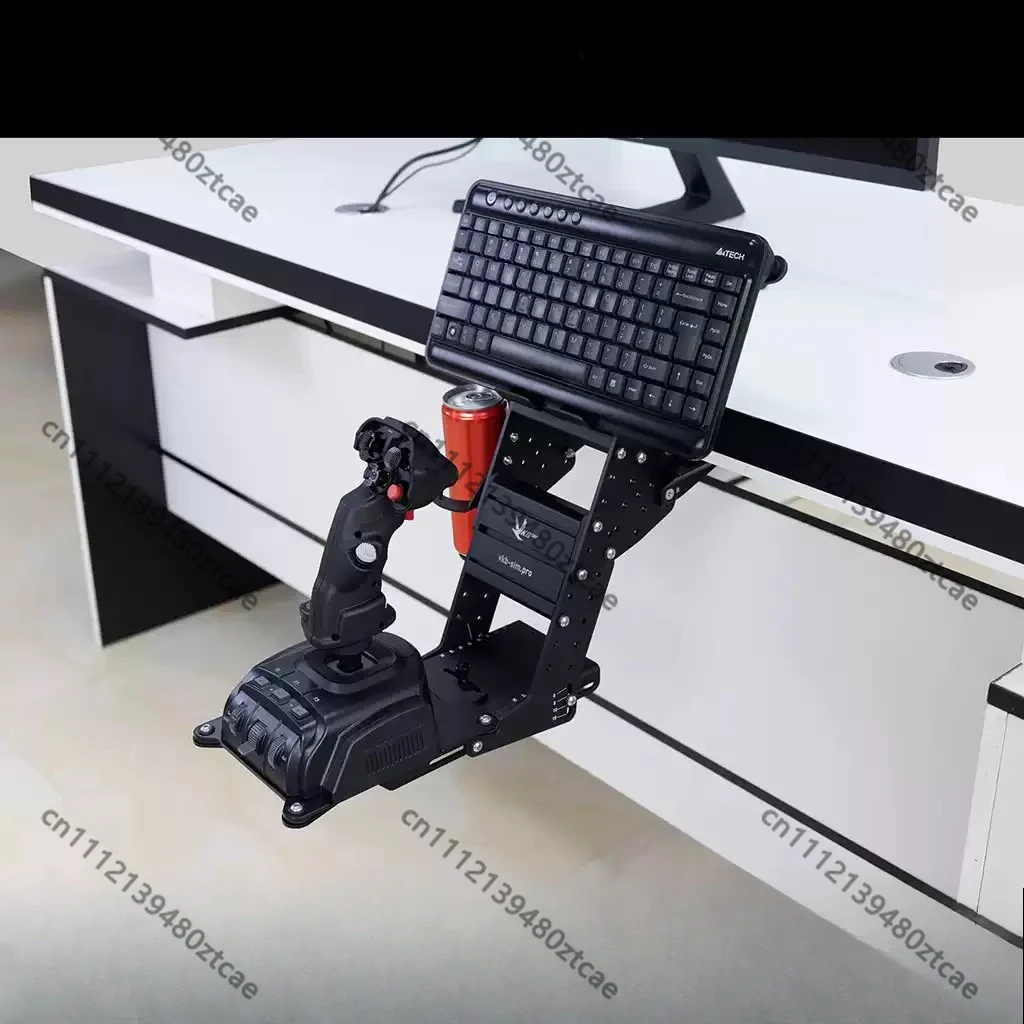 Adjustable Metal Mount Bracket For Flight Simulation Control Stick Desktop Aviation Joystick Fixed Support Hardware Accessory
