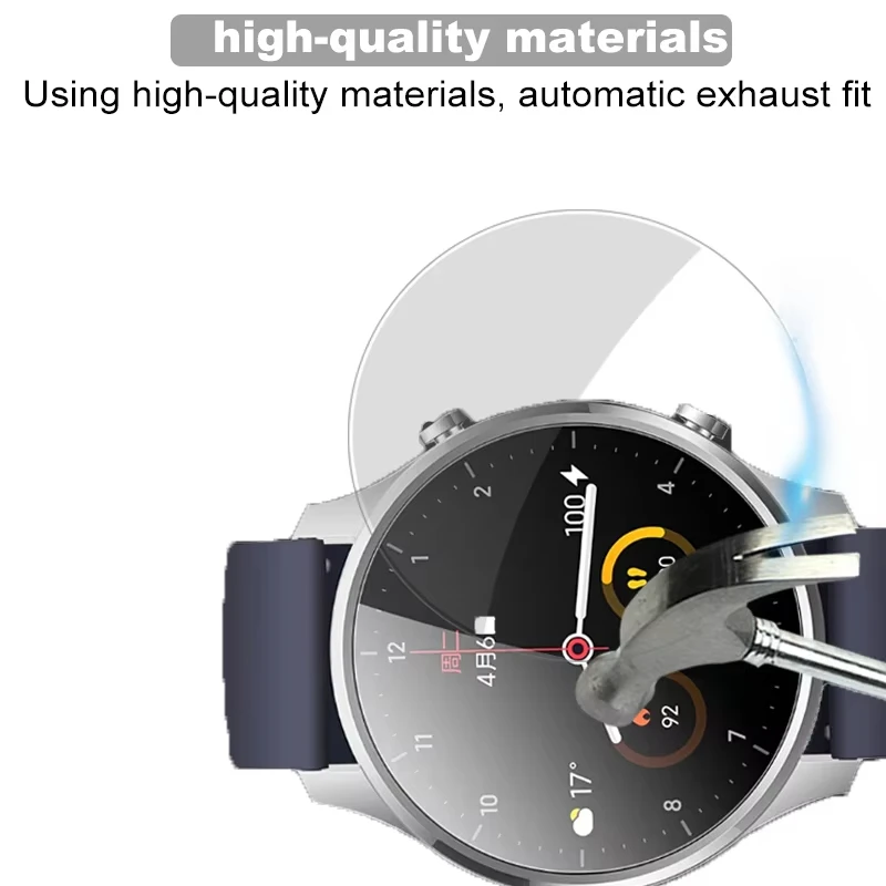 Tempered Glass For hayLou solar ls05 Smart Watch Accessories Full Coverage HD Clear Cover Screen Protector Anti-scratch Films