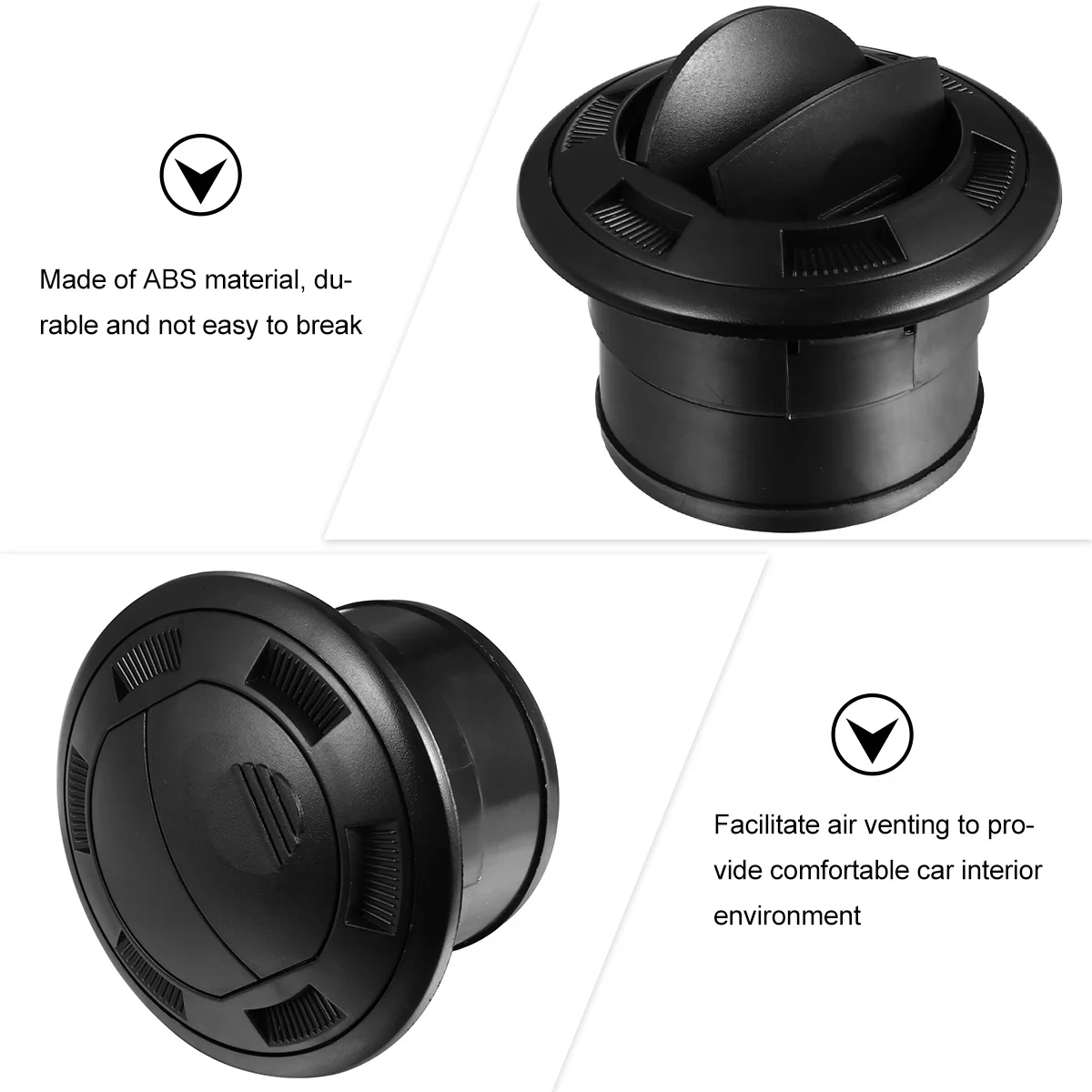 

Air Conditioning Outlet Round Vent For Rv Bus Caravan Abs Durable Replacement Universal Fit Cooling System Air