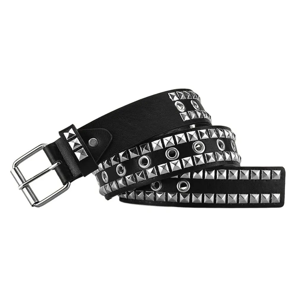 أزياء المرأة دبوس مشبك برشام حزام تصميم فاخر ريترو الأعمال حزام الخصر عارضة فاسق زنار يقترن مع التنانير الجينز #1