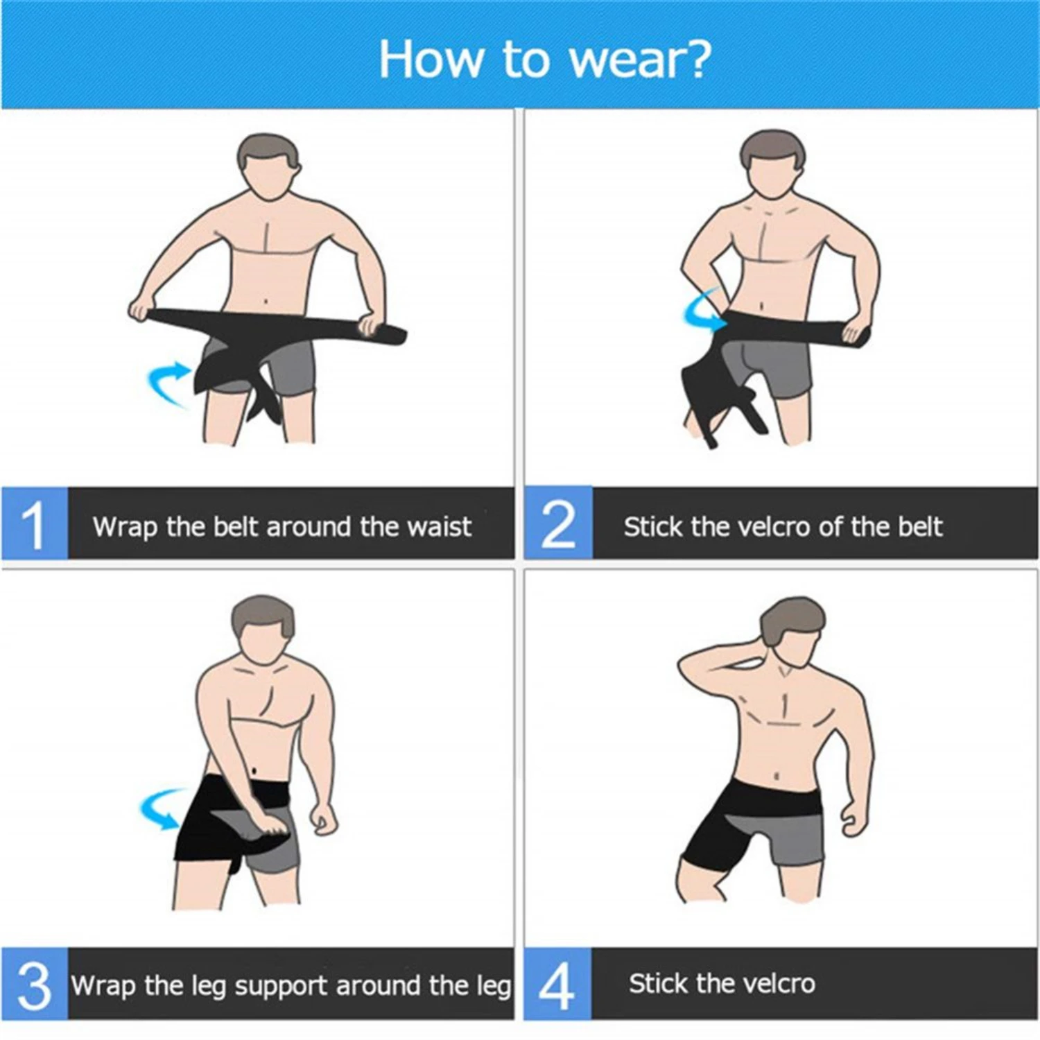 Soporte de cadera ligero, ajustable