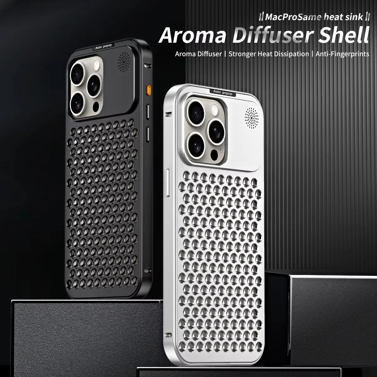 

Metal Heat Dissipation Phone Case For Iphone 15 14 13 12 Pro Max Plus Aluminum Cooling Phone Cover For IPHON 12 13 14 15 Promax