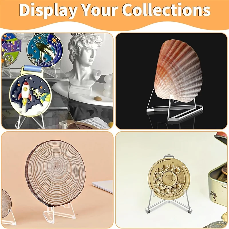 AAAN-Arcylic Card Display Stands Mini Clear Easel Stand Holder For Displaying Your Collection
