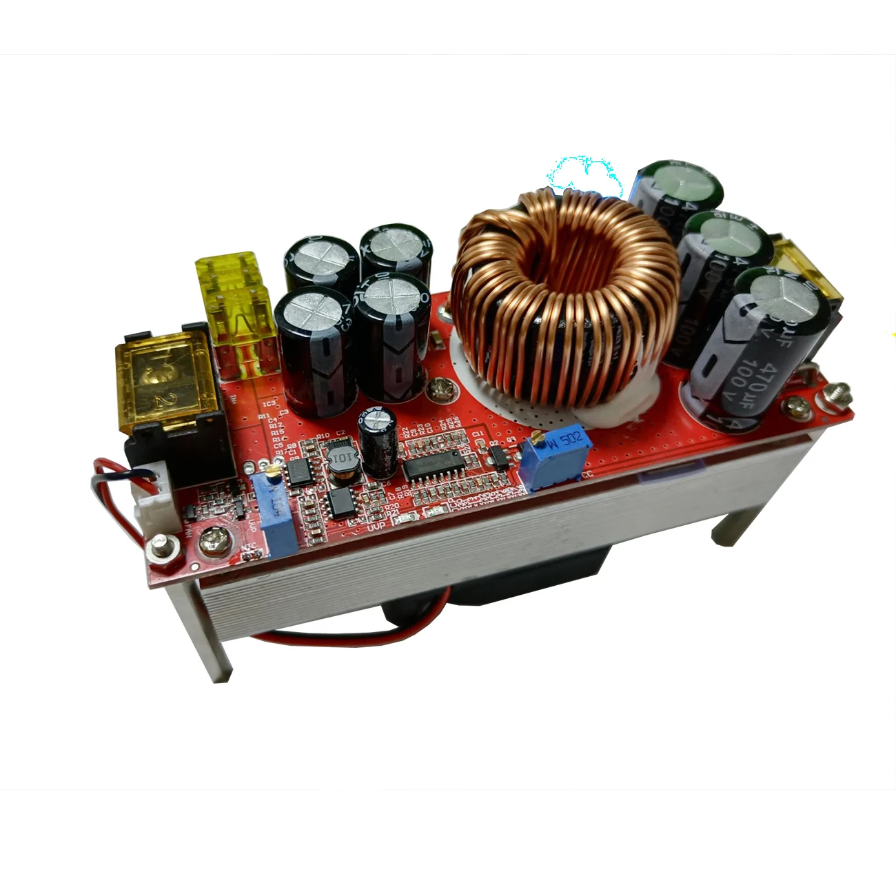 1200W / 1800W 25A DC DC Voltage Converter Boost Adjustable Module DC-DC 10V -60V To 12V-90V Step Up Power Supply Regulator