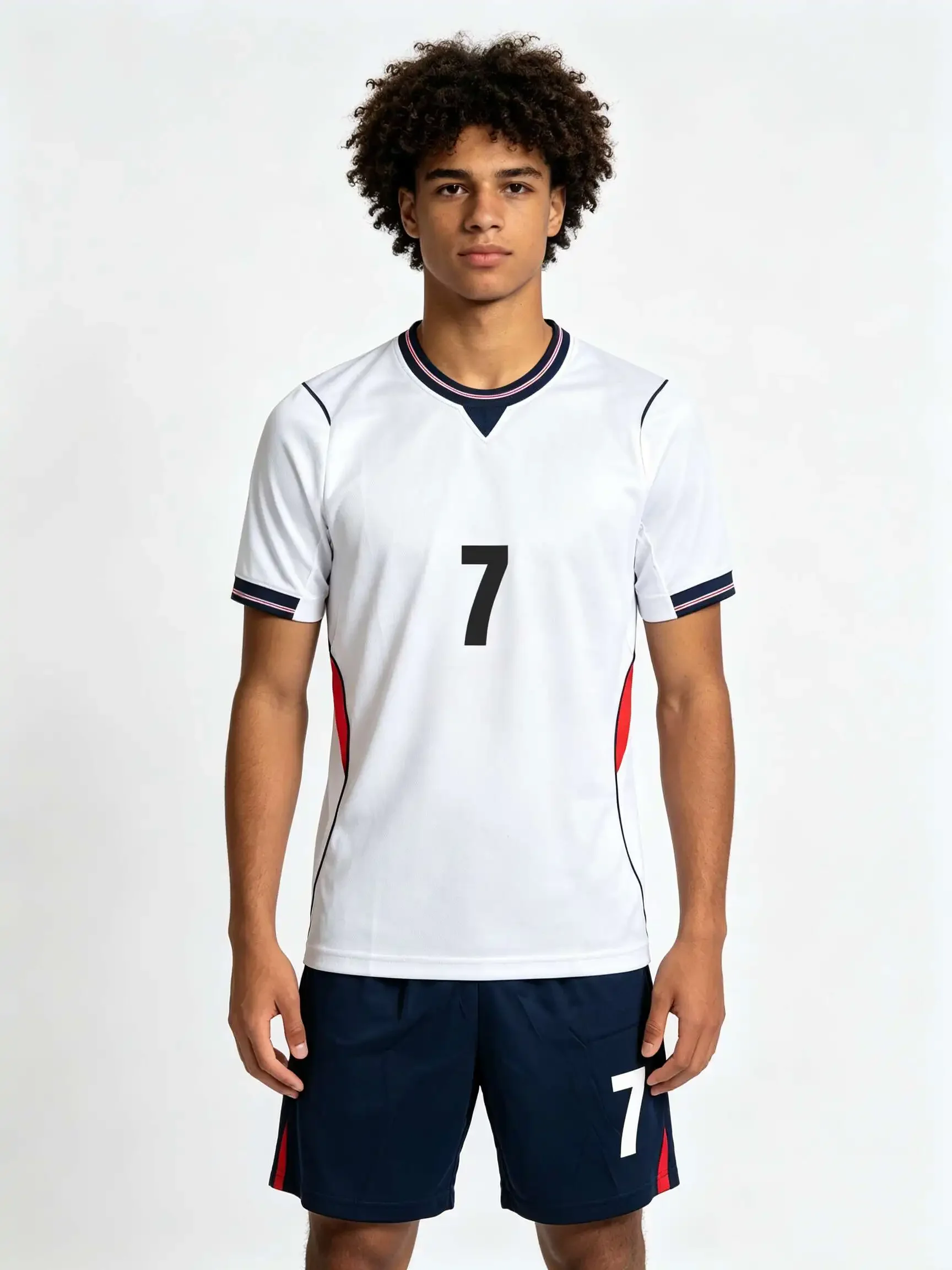 26/27 Unisex Blank Soccer 2‑Piece Set, Kids Adults Parent‑Child Kit, Custom No.1 7 8 soccer kit, football suit
