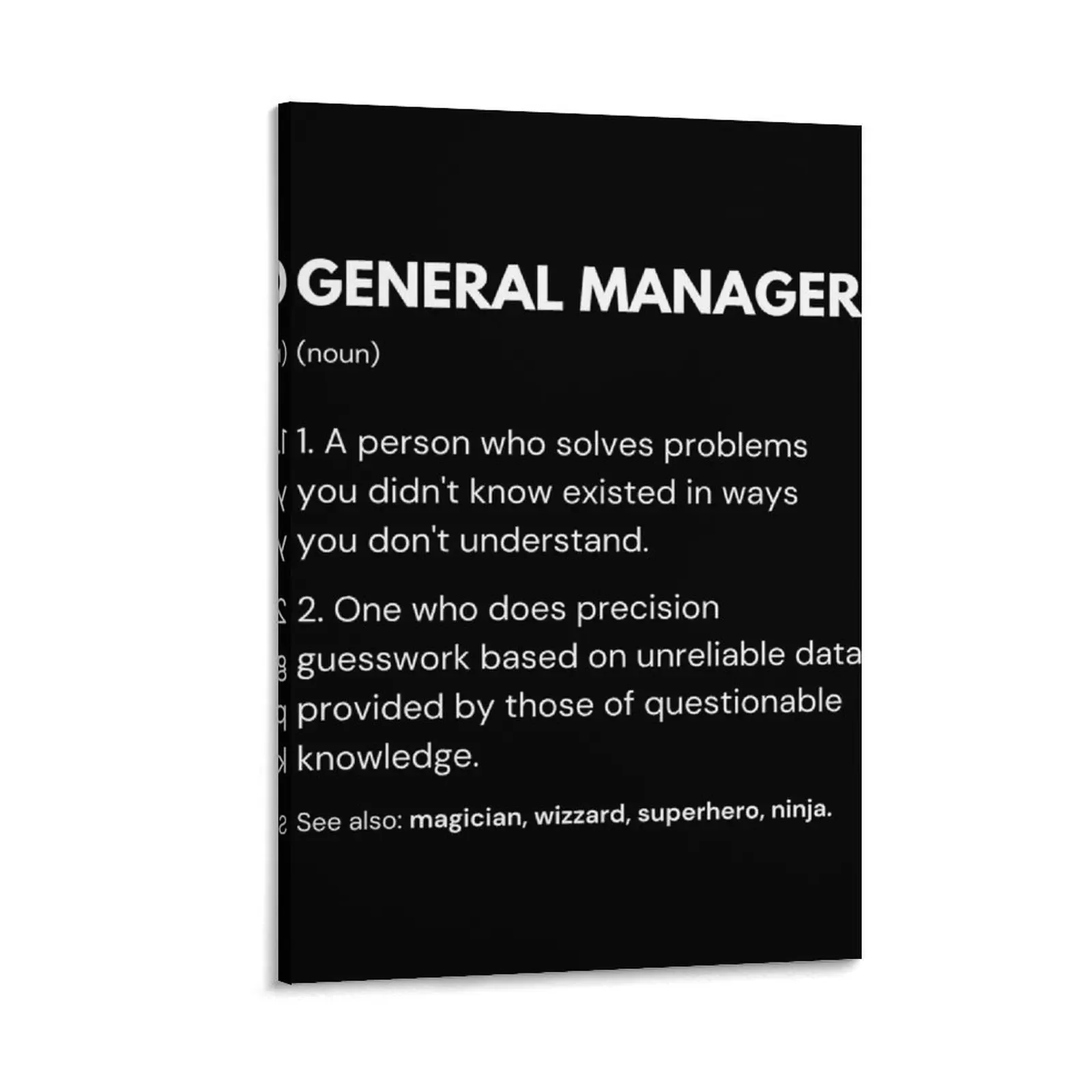 

General Manager Business Work Definition Canvas Painting Paintings on the wall Wall decoration frame bedroom decor Decoration