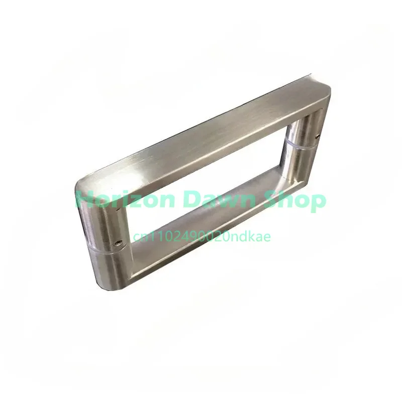 1 Pair 304 Stainless Steel Square Tube Handle, Household Shower Door Pull Handle With Custom Hole Distance