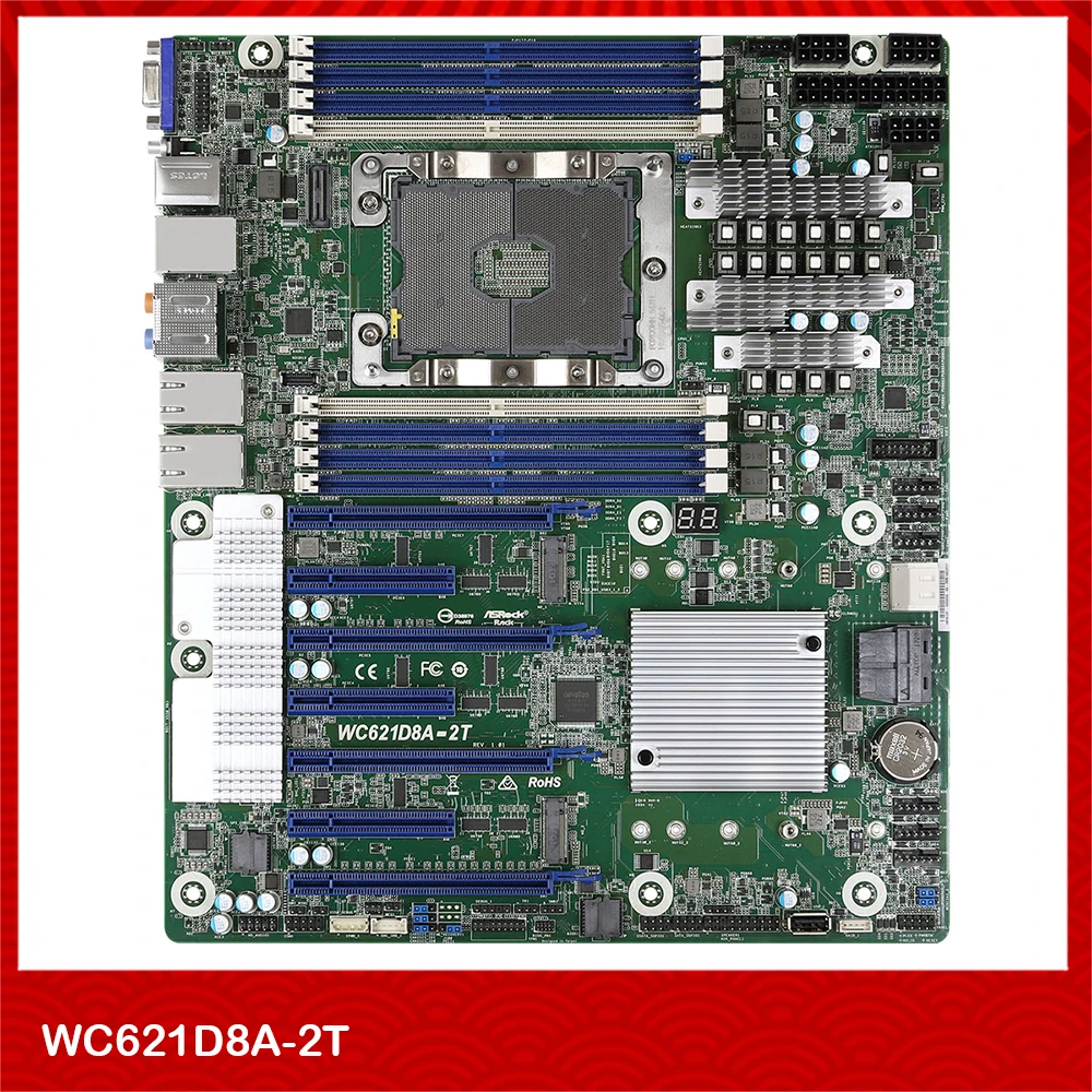 Original Server Motherboard For ASRock Rack WC621D8A-2T 3647 W-3175X 3275M 8171M 8179M 8275CL Fully Tested Good Quality