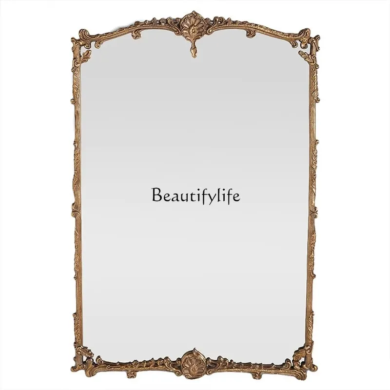

French retro European makeup mirror household bathroom mirror