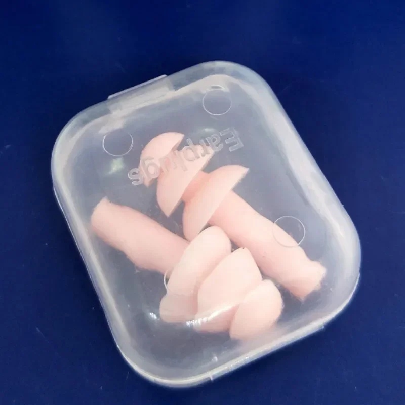 Soft Silicone Ear Plugs Anti-noise Ear Protector Plugs Foam Soft Noise Reduction Earplug with Storage Box