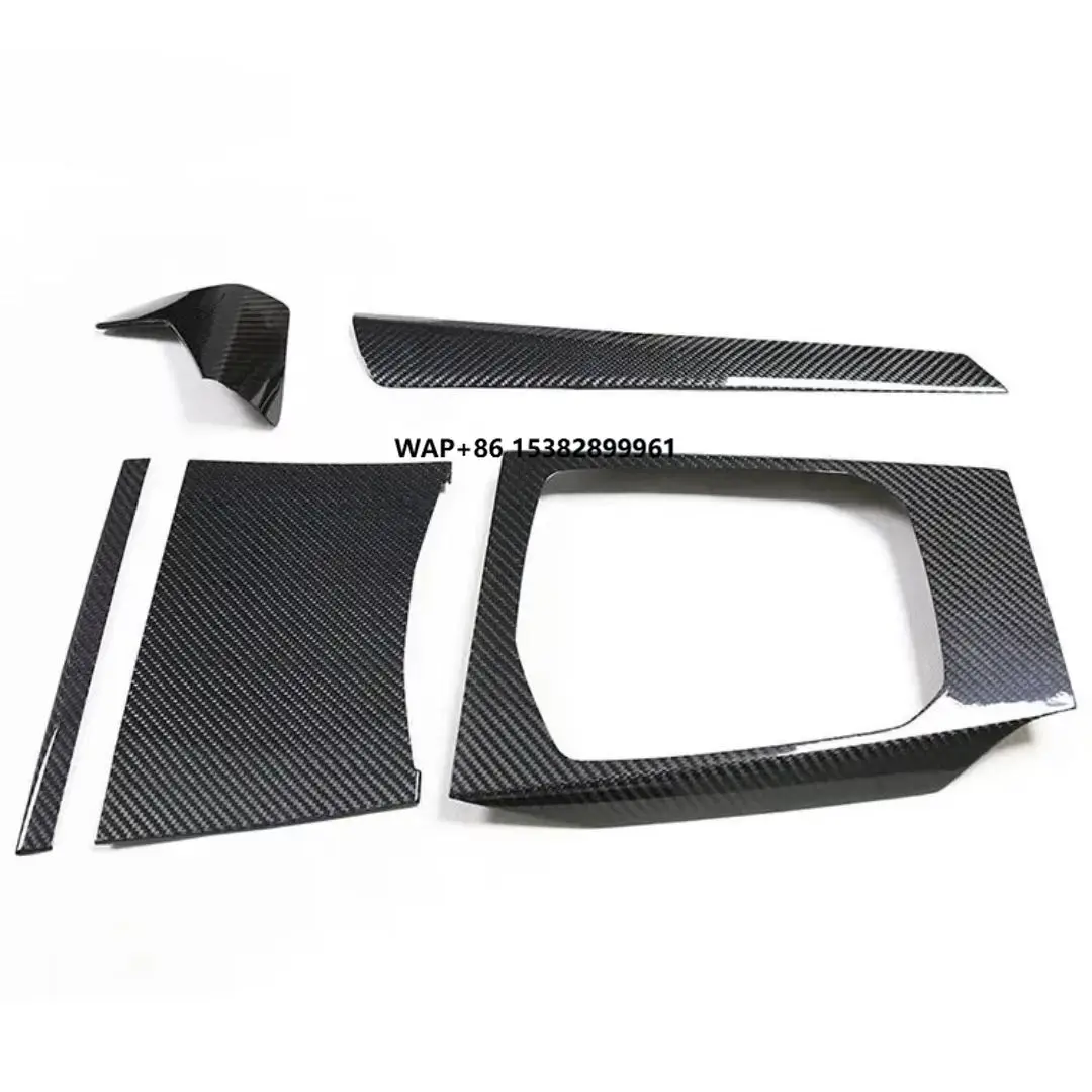 For  New M3 M4 G80 G82 Car Parts Early Dry Carbon Fiber Interior Center Console Decoration (5-Piece Set)