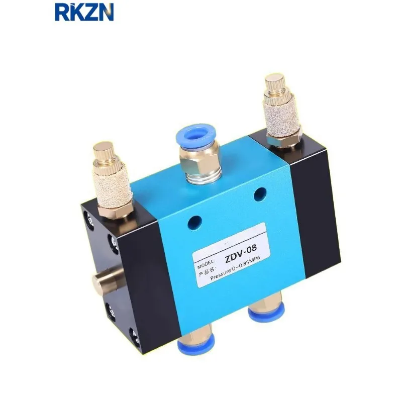 1pcs Cylinder Auto Reciprocating Valve Speed Control ZDV08 Pneumatic Switch 2 Position 5 Port Adjustable Directional Control