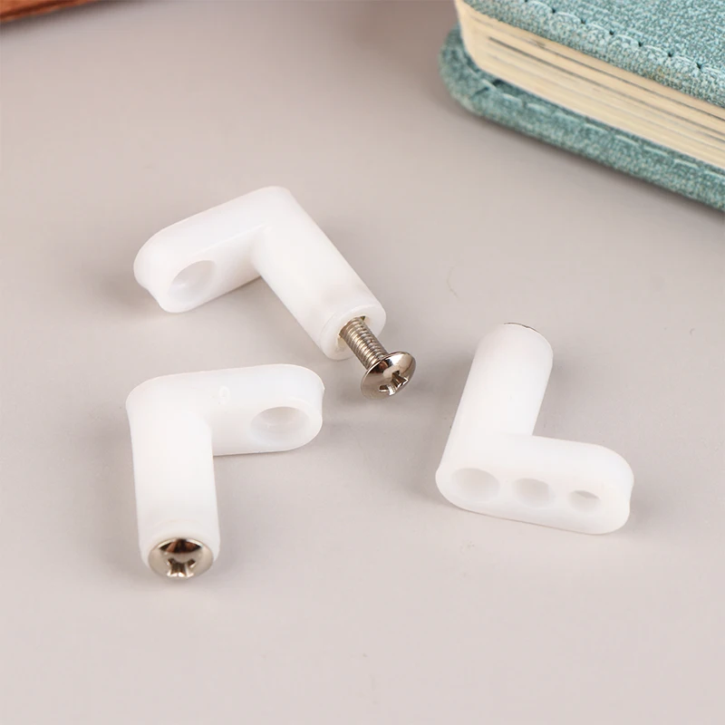 New 10Set PCB Type Mounting Feet With Screws For Motherboard Fixed Host Fixing Feet L Right Angle Bracket Fixing Feet Fittings