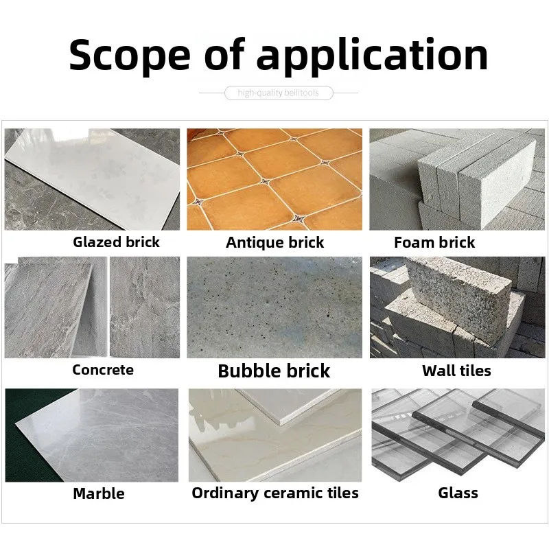 Tile drill bit set alloy tile cement ceramic wall glass rotary drill hole triangle drill bit