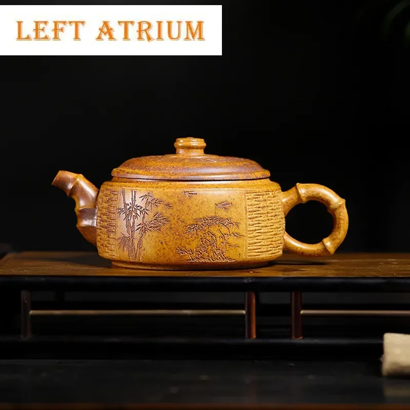 

320ml Authentic Yixing Purple Clay Tea Pot Custom Section Mud Filter Tea Infuser Chinese Zisha Tea Accessories Beauty Teapot