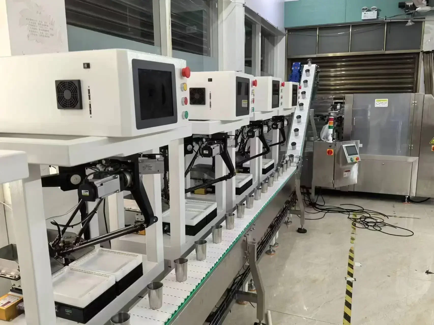 Spider manipulator DE LTA parallel robot flexible feeding workstation HRD-5S/D (high precision flying pills)