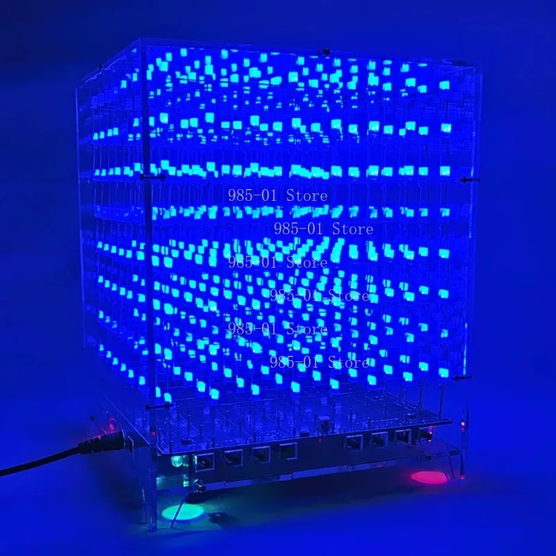 8X8X8 LED Light Cube Kit WIFI APP Control Creative Electronic DIY Assembly Components