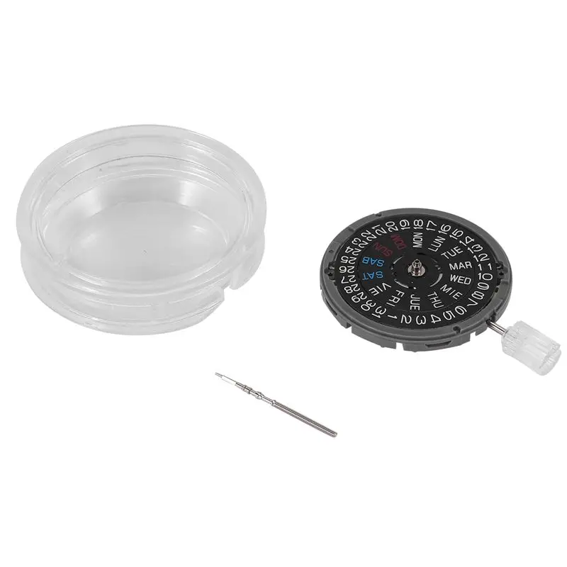 

ABMO NH36 English Date Week Automatic 3 Oclock Crown Watch Movement Mechanical Replacement Parts