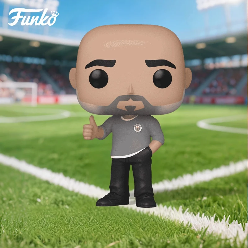 

Genuine Edition FUNKO POP《Manchester City - Pep Guardiola》Anime Action Desktop Decoration Ornament Model Toys Collectible Model