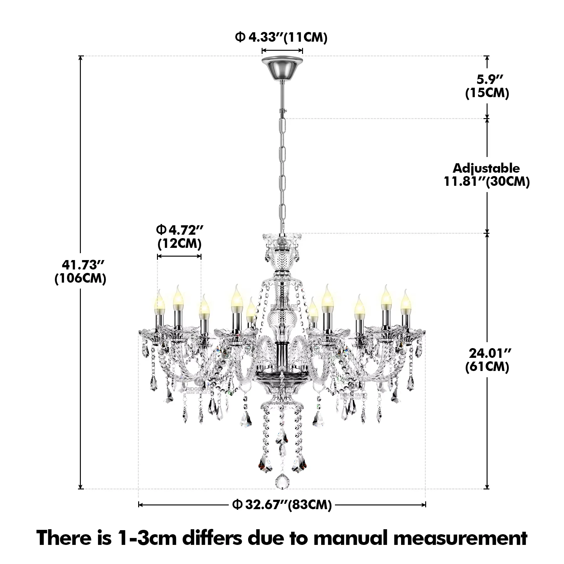 Lampadario in Cristallo a 10 B - Lighting Decoration Ideas recensione e prezzo