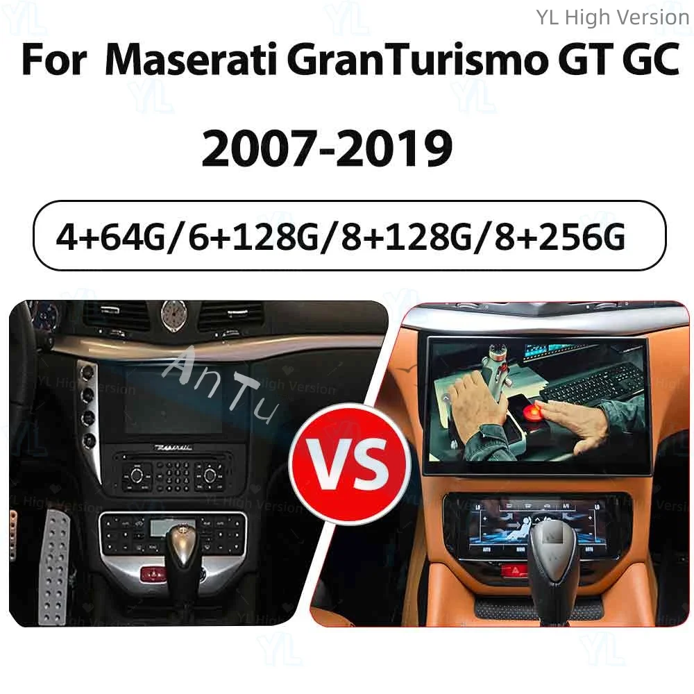 Android Touch Screen Car Radio For Maserati GranTurismo GT/GC 2007-2019 Multimedia Video Player Stereo Auto GPS Carplay DSP Unit