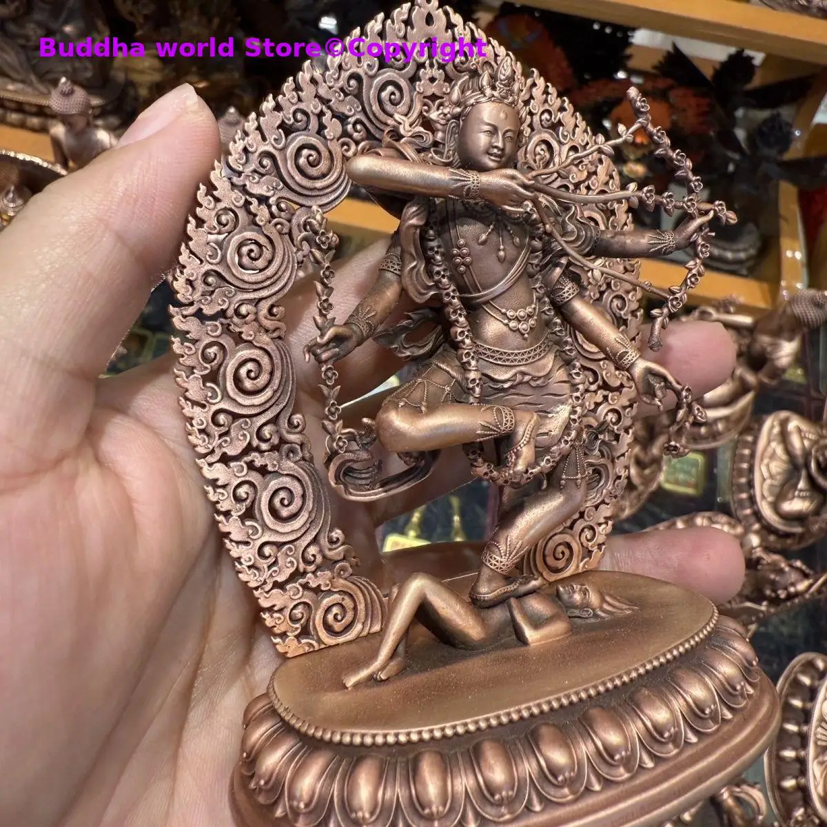 RED tara Kurukulle Kurukulla Gollum Guardian Deity Buddhism home altar exorcise evil spirits Rare copper statue Exquisite god