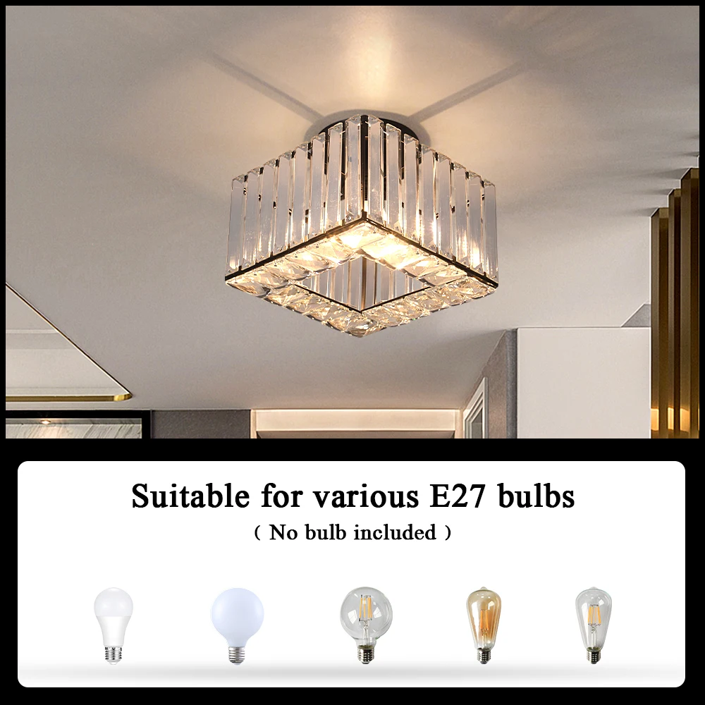 Led Pendant Light Modern Crystal Chandelier Kitchen Island Ceiling Lamp Dining Table Lustre Aisle Home Decor Corridor Fixture