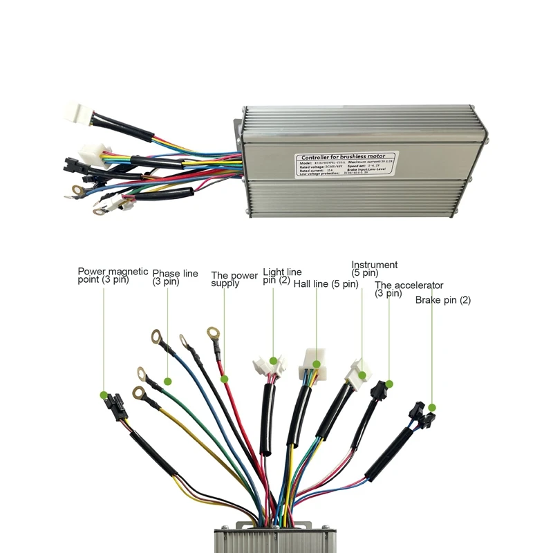 New Practical Controller Kit Electric Bicycle Controller LCD3U Display Sine Wave Controller 36/48V 30A