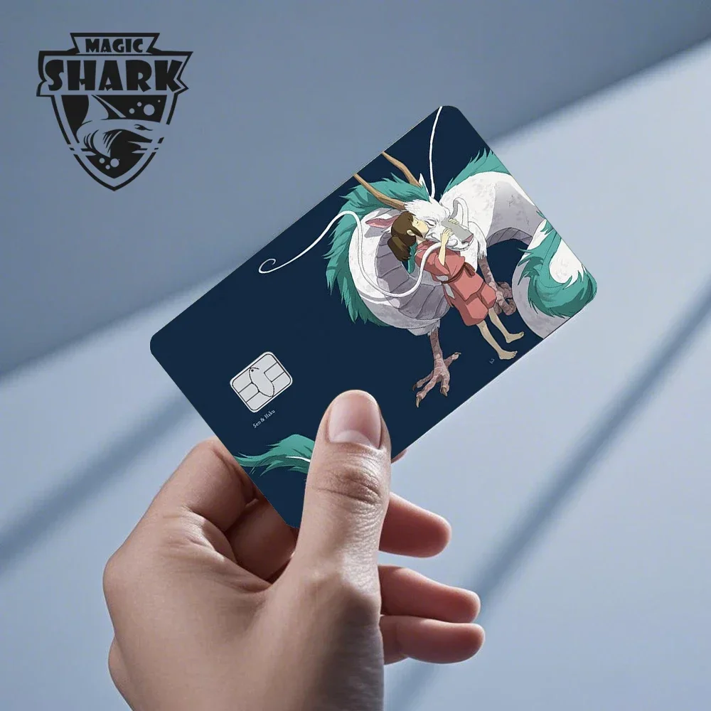 Magic Shark Kawaii Anime Tape Pig Dreamy Sticker Film Skin Cover for Debit Credit Bank Card Small Large Chip