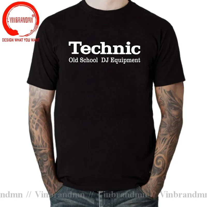 New Summer Classic T Shirt Technics Old School DJ Equipment T-Shirts Graphic Clothing Short Sleeves Tshirt Cotton Tops Tee Shirt