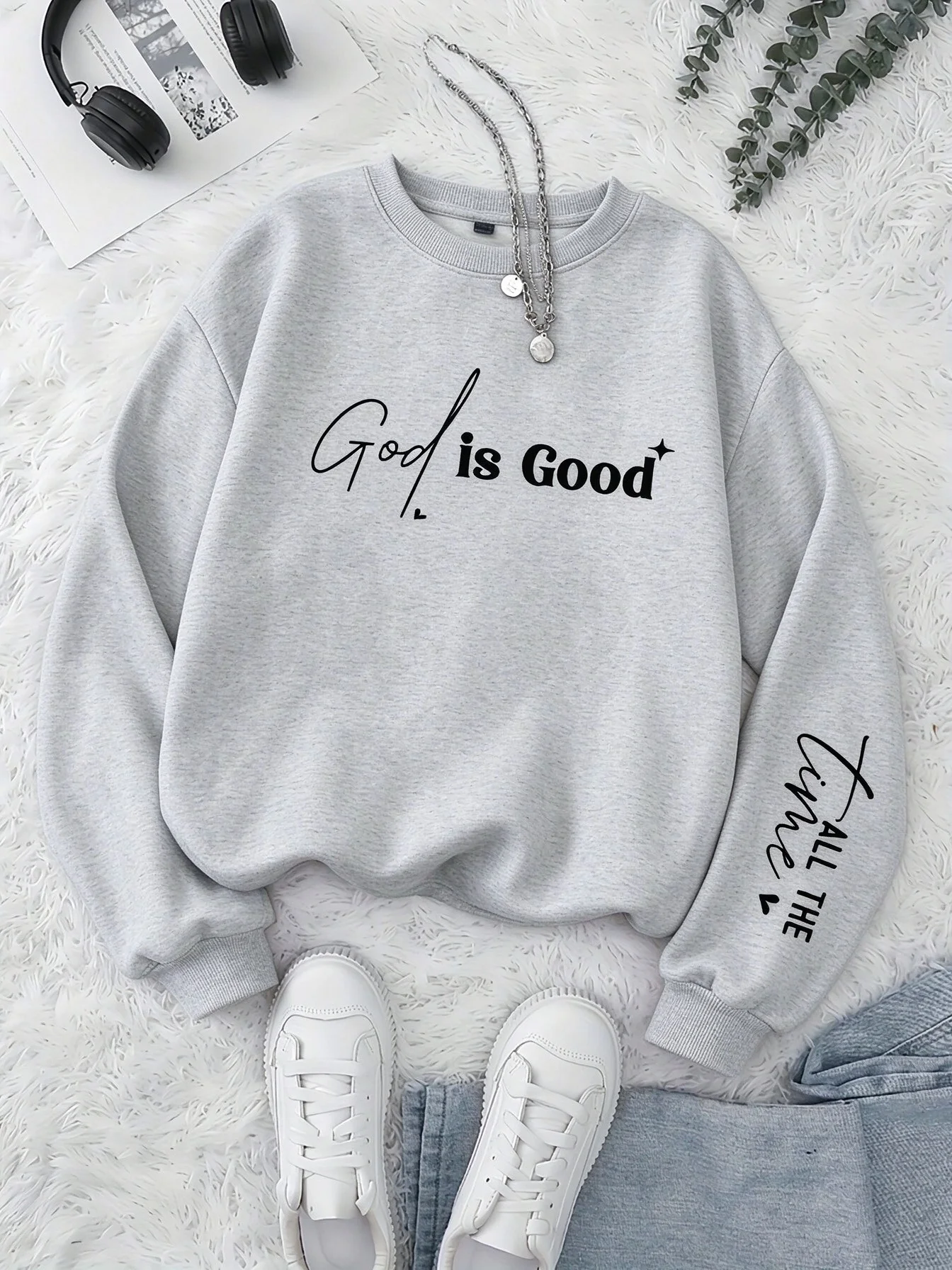Women's Fashion Round-neck Letter Patterned Printed Casual Sweatshirt - Women's Clothing hoodies women sweatshirt hoodie