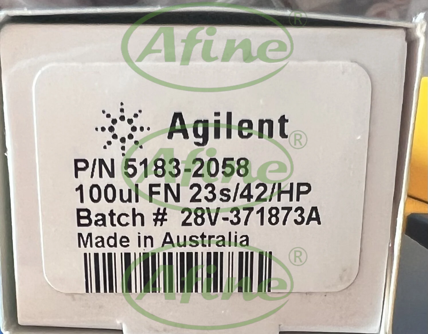 

AFINE Agilent 5183-2058, 100 µL Fixed Needle Syringe, 23/42/Cone, for GC Autosampler