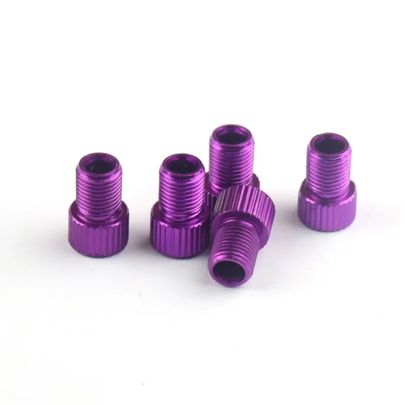 4Pcs/5 Aluminum Bicycle Bike Valve PRESTA to SCHRADER Converter Bicycle Bike Tire Valve Adapter Tube Pump Tool Cycling Bicycle